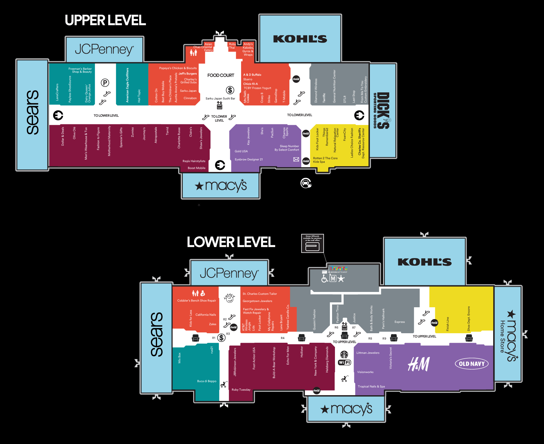 Westfield Mall Toledo Ohio Map