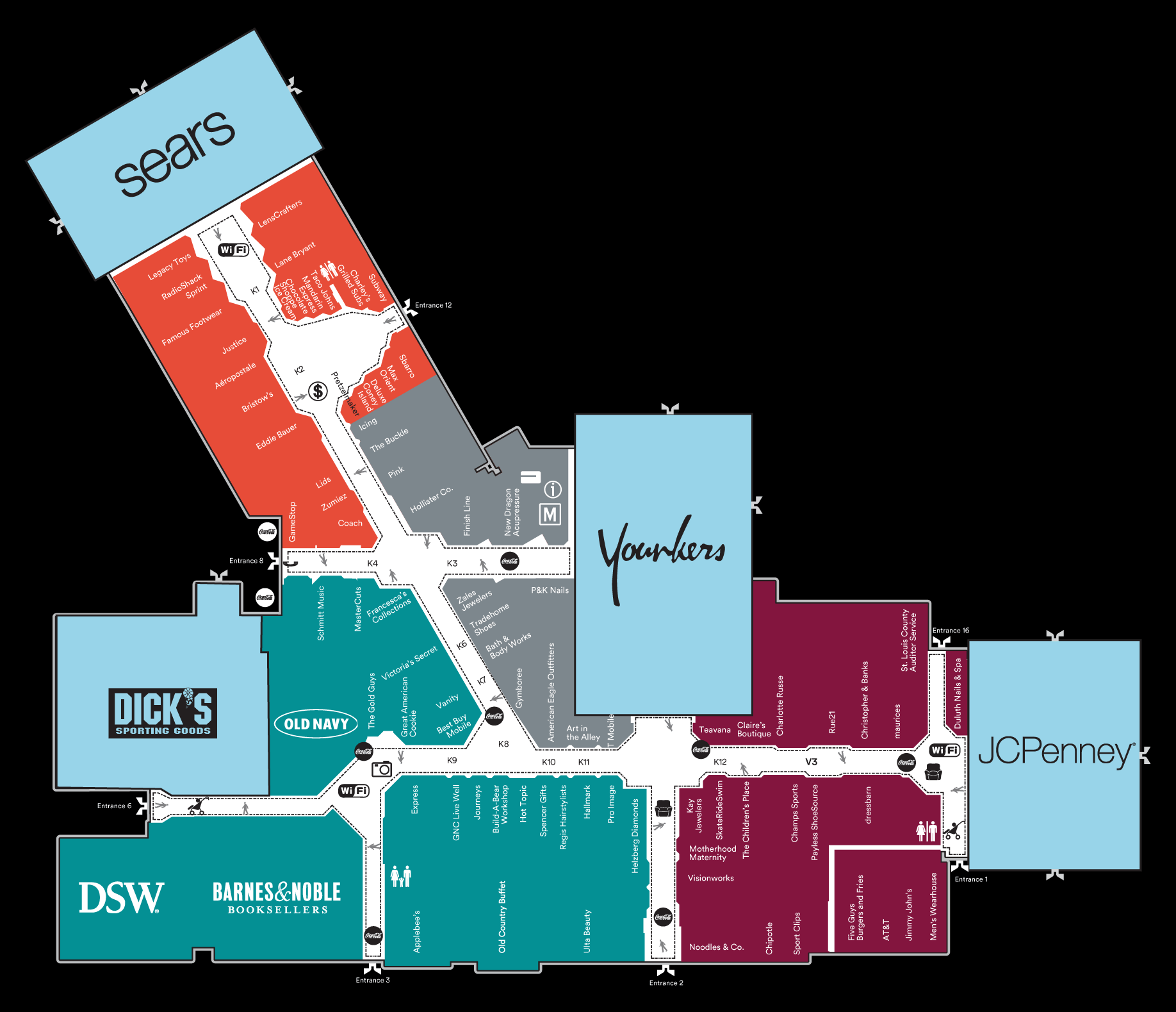 Center Map of Miller Hill Mall - A Shopping Center In Duluth, MN - A Simon  Property