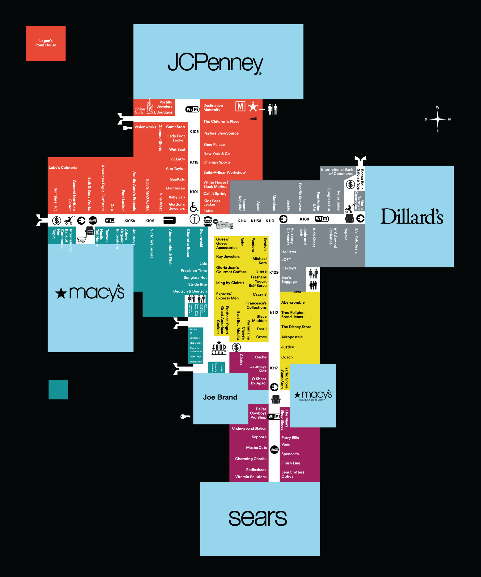 Simon Mall Map