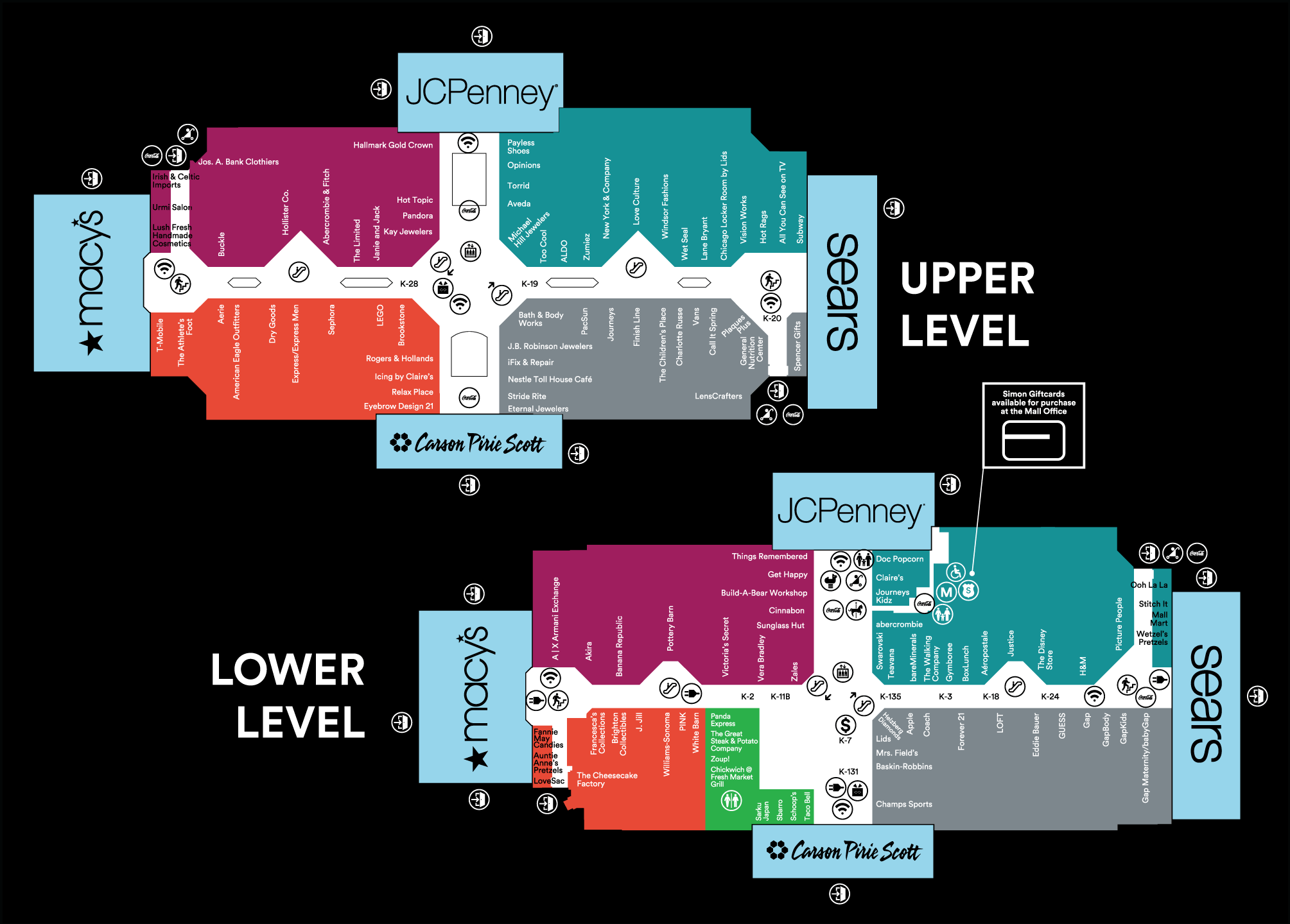 Map Of Orland Square Mall