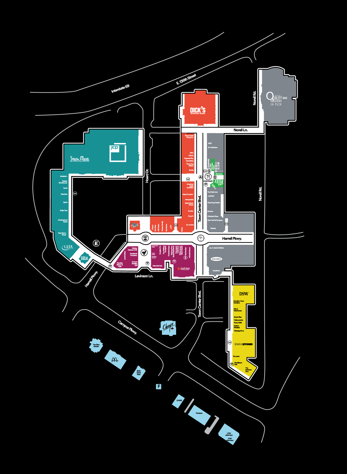 Boca Town Center Mall Map - vrogue.co