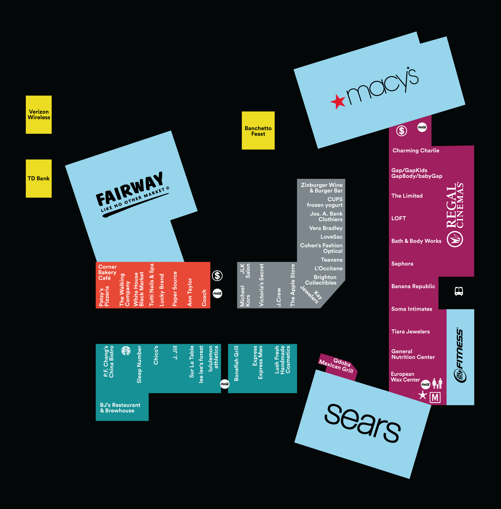 Palisades Mall Parking Lot Map