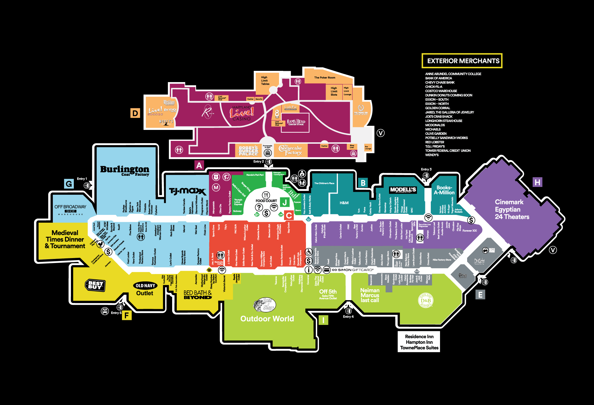 Store Directory for Arundel Mills® - A 