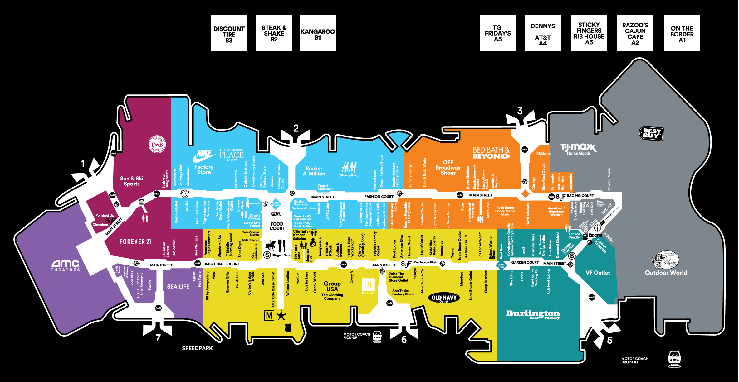 Store Directory for Concord Mills® - A 