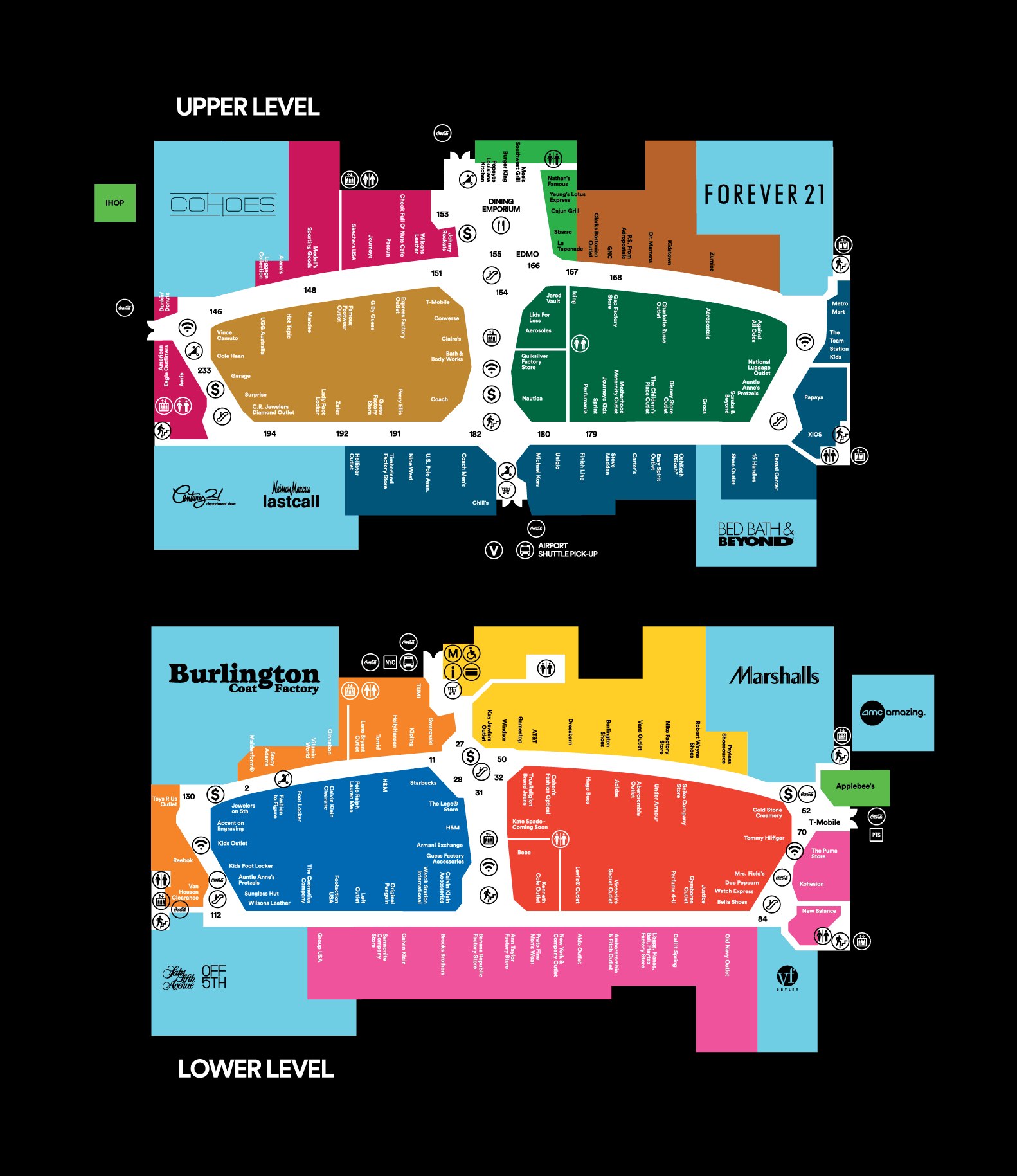 Center Map of The Mills at Jersey Gardens® - A Shopping Center In