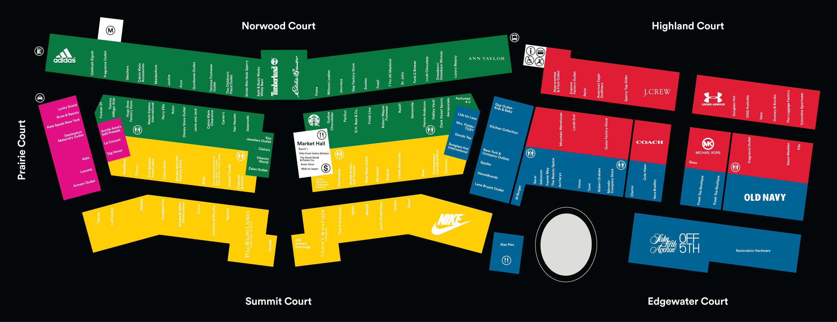 Store Directory for Chicago Premium Outlets® - A Shopping Center In Aurora,  IL - A Simon Property