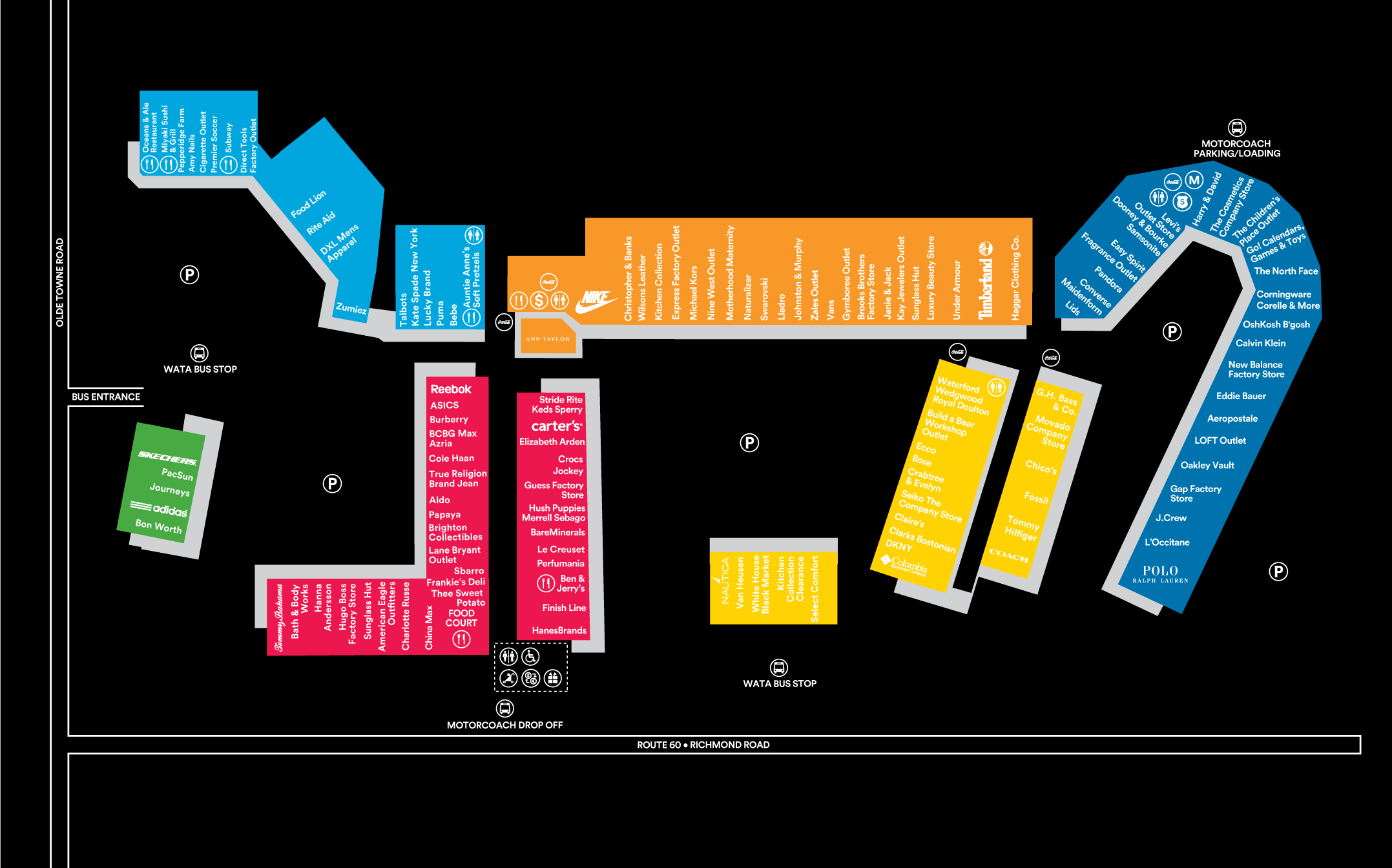 Store Directory for Williamsburg Premium Outlets® - A Shopping