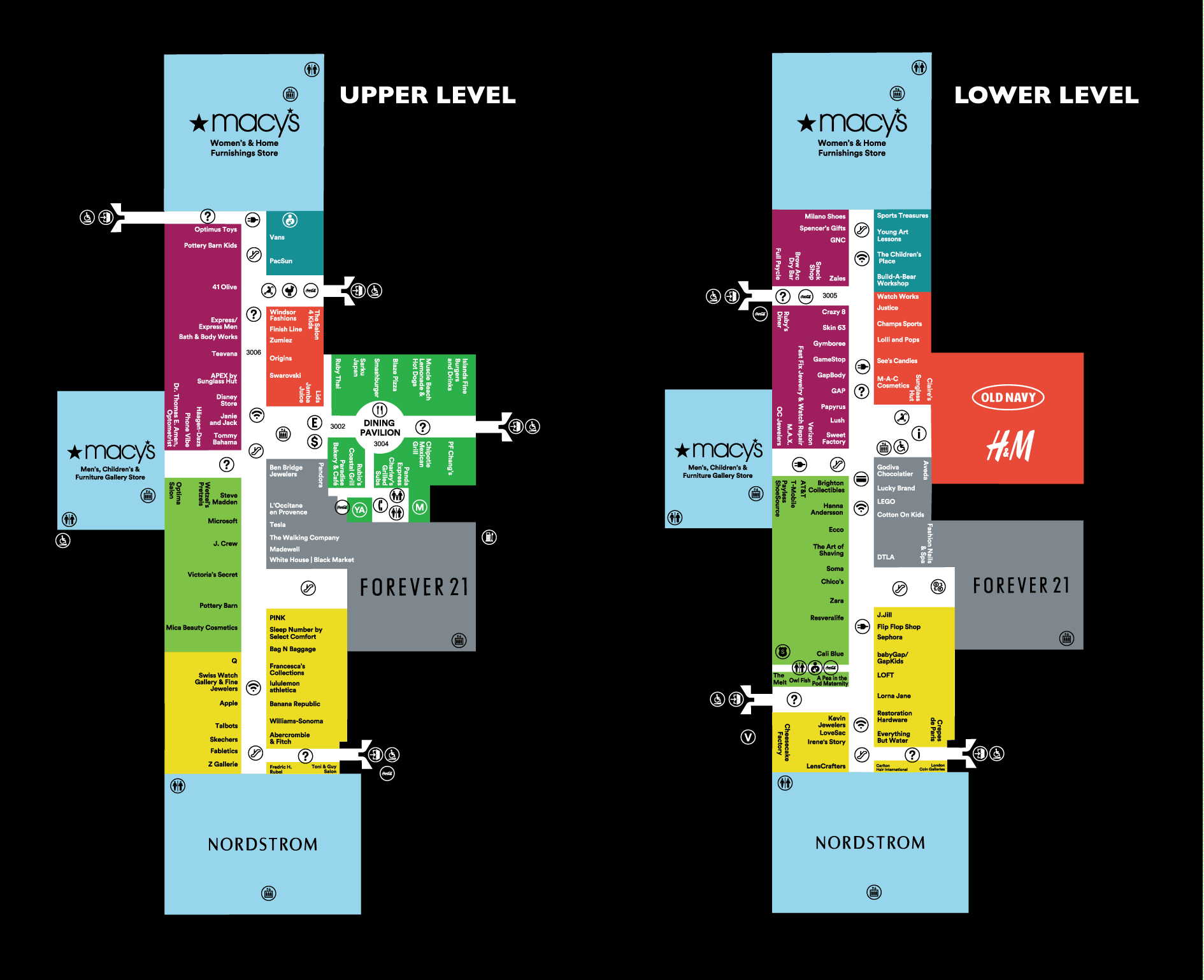 Crabtree Valley Mall Directory Map - vrogue.co